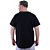 Camiseta Longline Plus Size MXD Conceito Manga Curta Preto - Imagem 2