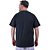 Camiseta Plus Size Tradicional Manga Curta MXD Conceito 50% Algodão 50% Poliéster Mescla Preto - Imagem 2