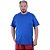 Camiseta Plus Size Tradicional Manga Curta MXD Conceito 100% Algodão Azul - Imagem 1