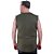 Regata Machão Longline Sem Manga Plus Size MXD Conceito 100% Algodão Verde Militar - Imagem 2