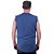 Regata Machão Longline Sem Manga Plus Size MXD Conceito 50% Algodão 50% Poliéster Mescla Marinho - Imagem 2