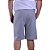 Bermuda Masculina Plus Size Moletinho MXD Conceito Mescla Claro - Imagem 2