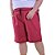 Bermuda Masculina Plus Size Moletom MXD Conceito Vermelho Mescla - Imagem 1
