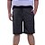 Bermuda Masculina Plus Size Moletom MXD Conceito Preto Rajado Branco - Imagem 1
