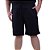 Bermuda Masculina Plus Size Moletinho MXD Conceito Preto - Imagem 1