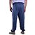 Calça Masculina Plus Size Moletom MXD Conceito Mescla Marinho com detalhe Mescla Alvejado - Imagem 2