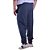 Calça Masculina Plus Size Moletom MXD Conceito Azul Mesclado - Imagem 3