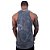 Regata Longline 100% Algodão Masculina MXD Conceito Lavado Estonado em Rolo Cinza Escuro - Imagem 2