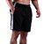 Short Tactel Listrado Elastic Masculino MXD Conceito 3 Bolsos Preto Com Listra Branca - Imagem 1