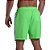 Short Tactel Listrado Elastic Masculino MXD Conceito 3 Bolsos Verde Fluorescente Neon Com Listra Branca - Imagem 2