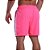 Short Tactel Listrado Elastic Masculino MXD Conceito 3 Bolsos Rosa Fluorescente Neon Com Listra Branca - Imagem 2