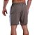 Short Tactel Listrado Elastic Masculino MXD Conceito 3 Bolsos Caqui Areia Com Listra Branca - Imagem 2