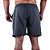 Short Tactel Listrado Elastic Masculino MXD Conceito 3 Bolsos Chumbo Com Listra Branca - Imagem 3