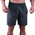 Short Tactel Listrado Elastic Masculino MXD Conceito 3 Bolsos Chumbo Com Listra Branca - Imagem 1