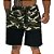 Bermuda Moletom MXD Conceito Bicolor Camuflado Verde e Preto - Imagem 1