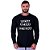 Camiseta Manga Longa Moletinho MXD Conceito Fecha A Cara E Treina Academia - Imagem 1