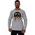 Camiseta Manga Longa Moletinho MXD Conceito Caveira Militar Skull Hard - Imagem 1