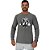 Camiseta Manga Longa Moletinho MXD Conceito Bodybuilding Com Halteres - Imagem 1