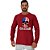 Camiseta Manga Longa Moletinho MXD Conceito American Skull - Imagem 1