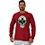 Camiseta Manga Longa Moletinho MXD Conceito Caveira Popstar Óculos Espelhado - Imagem 1