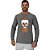 Camiseta Manga Longa Moletinho MXD Conceito Caveira De Moicano Skull - Imagem 2
