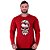 Camiseta Manga Longa Moletinho MXD Conceito Stylish Skull Topéte - Imagem 1