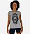 Camiseta Babylook Feminina MXD Conceito Coruja da Caveira Sabia - Imagem 2