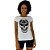 Camiseta Babylook Feminina MXD Conceito Caveira Motoqueira - Imagem 1