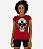 Camiseta Babylook Feminina MXD Conceito Caveira Popstar - Imagem 3