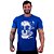 Camiseta Tradicional Masculina Manga Curta MXD Conceito Scribbled Skull Manuscrito - Imagem 3