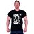 Camiseta Tradicional Masculina Manga Curta MXD Conceito Scribbled Skull Manuscrito - Imagem 4