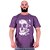 Camiseta Tradicional Masculina Manga Curta MXD Conceito Scribbled Skull Manuscrito - Imagem 7