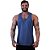 Regata Cavada Masculina MXD Conceito Mescla Marinho - Imagem 1