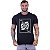 Camiseta Tradicional Manga Curta MXD Conceito Caveira Indígena Cocar - Imagem 1