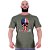 Camiseta Tradicional Masculina Manga Curta MXD Conceito Caveira Americana - Imagem 3