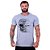 Camiseta Tradicional Masculina Manga Curta MXD Conceito Caveira Partículas Destruídas - Imagem 3