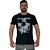 Camiseta Tradicional Masculina Manga Curta MXD Conceito Caveira Raio X Mosaico - Imagem 1