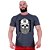 Camiseta Tradicional Masculina Manga Curta MXD Conceito Caveira Lenhador De Boné - Imagem 8