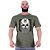 Camiseta Tradicional Masculina Manga Curta MXD Conceito Caveira Lenhador De Boné - Imagem 3