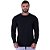 Camiseta Manga Longa Masculina MXD Conceito Preto Básico - Imagem 1