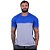 Camiseta Bicolor MXD Conceito Azul Royal e Mescla Tradicional - Imagem 1