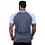 Camiseta Tradicional Masculina MXD Conceito Preto com Mescla Alvejado - Imagem 2