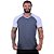 Camiseta Tradicional Masculina MXD Conceito Preto com Mescla Alvejado - Imagem 1