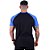 Camiseta Tradicional Masculina MXD Conceito Azul com Preto - Imagem 2