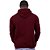 Blusa Moletom Masculino MXD Conceito Com Touca Vermelho - Imagem 2