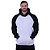 Blusa Moletom Masculino MXD Conceito Com Touca Mescla Alvejado Detalhes Pretos - Imagem 1