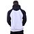 Blusa Moletom Masculino MXD Conceito Com Touca Mescla Alvejado Detalhes Pretos - Imagem 2