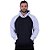 Blusa Moletom Masculino MXD Conceito Com Touca Preto Detalhes Alvejado - Imagem 1