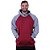 Blusa Moletom Masculino MXD Conceito Com Touca Bordo Detalhes Mescla Escuro - Imagem 1