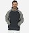 Blusa Moletom Masculino MXD Conceito Com Touca Preto Detalhes Mescla Escuro - Imagem 1